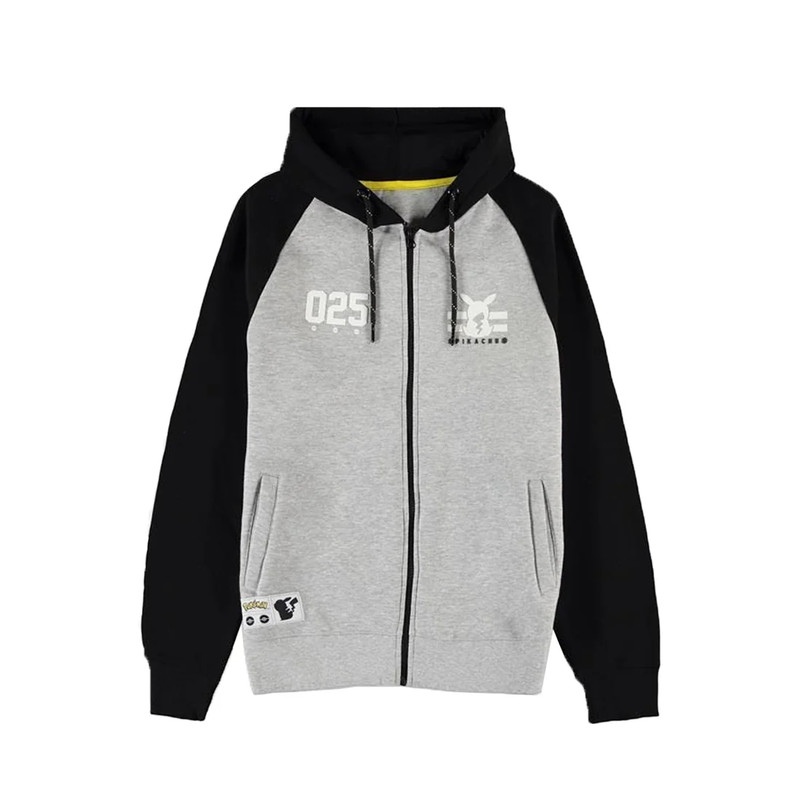 Difuzed Pokémon Pika 025 Men's Zipper Hoodie - L - كنزة
